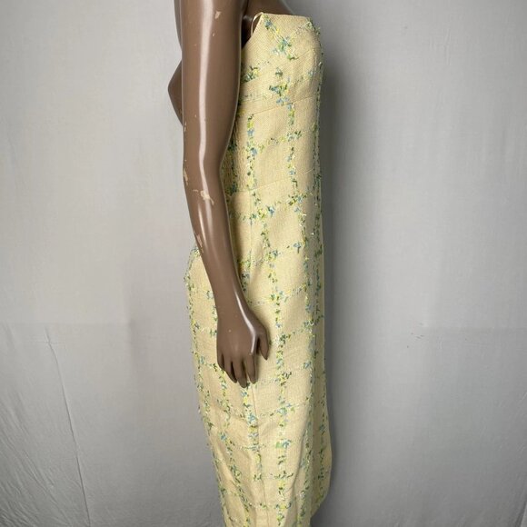 Amanda Uprichard “Ivry” Tweed Strapless Midi Dress – Size M (NWOT) - Picture 4 of 8